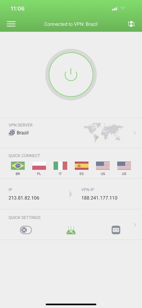 PIA conectada a Brasil